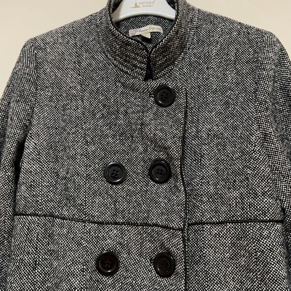 American Rag Wool Blend Tweed Pia Coat S - Picture 6 of 17